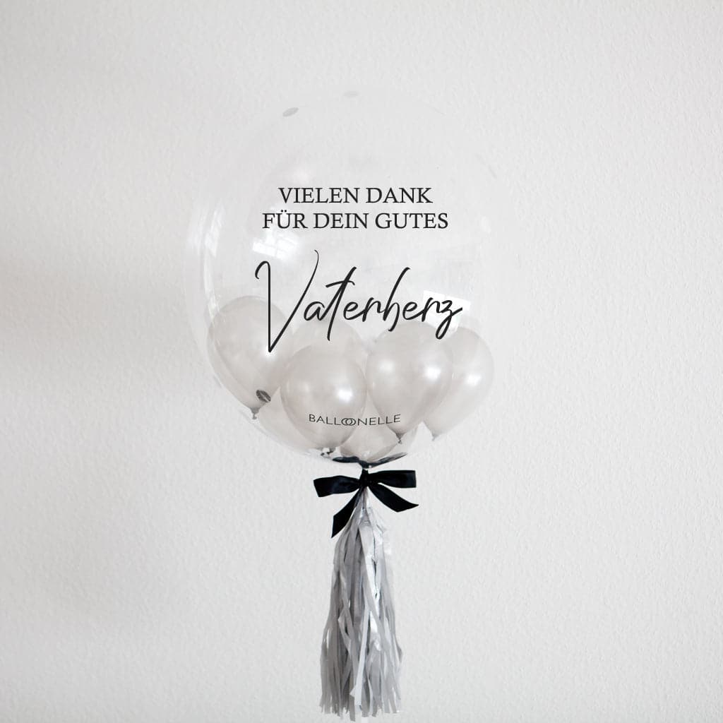 Silver Glam Vatertag Designer Ballon - BALLOONELLE